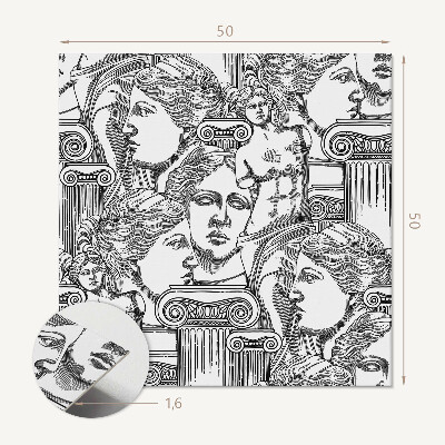 Wandbekleding vinyl Grafische vormgeving geïnspireerd op klassieke sculpturen