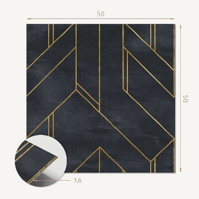 Vinyl wandbekleding Lijnen in abstracte meetkunde