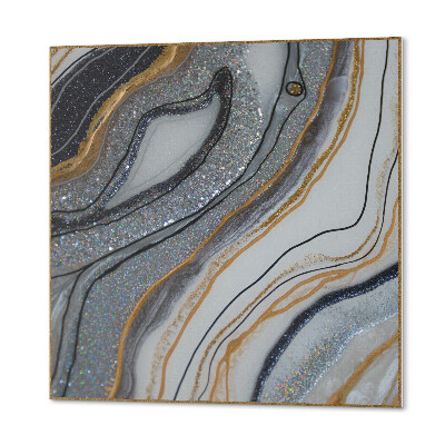 Wandbekleding vinyl Abstracte golven in een lichtgevende stijl