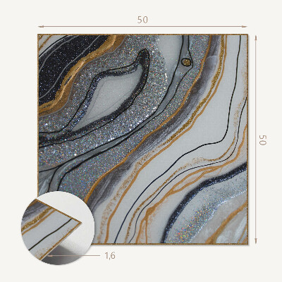 Wandbekleding vinyl Abstracte golven in een lichtgevende stijl