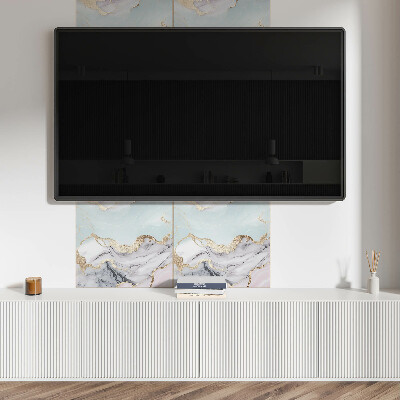 Wandbekleding vinyl Marmeren afbeeldingen in een abstracte versie