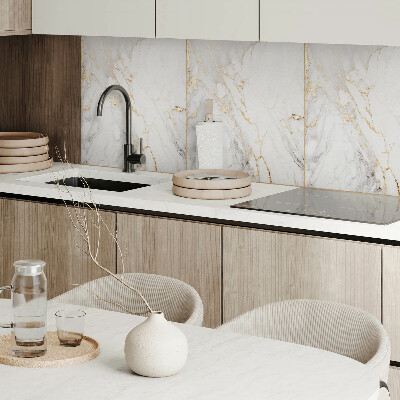 Pvc wandpaneel Marmermotief met subtiele aderen