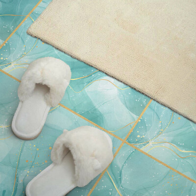 Vinyl wandbekleding Een abstract motief in de vorm van vloeiende lijnen