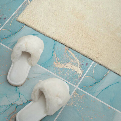 Pvc wandpaneel Abstract ontwerp in vloeiende vormen