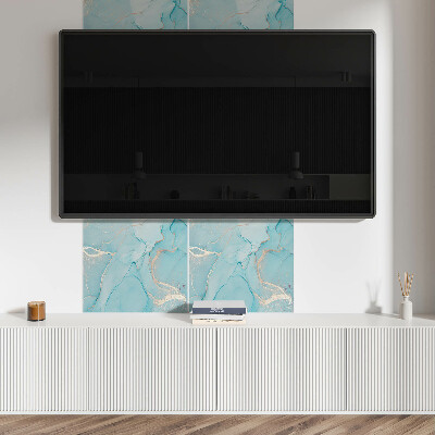 Pvc wandpaneel Abstract ontwerp in vloeiende vormen