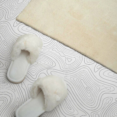 Pvc wandpaneel Lijnen in een golvende abstracte stijl