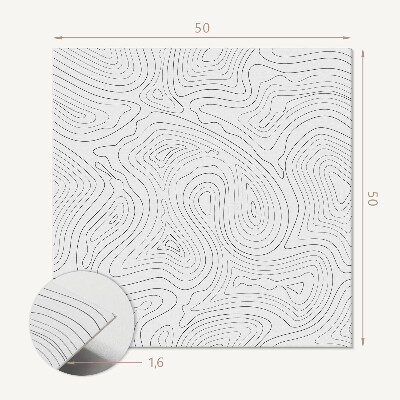 Pvc wandpaneel Lijnen in een golvende abstracte stijl