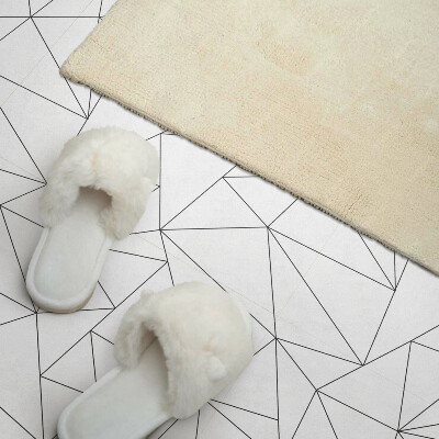 Wandbekleding vinyl Driehoekige vormen in een moderne versie