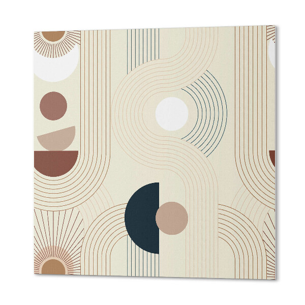 Pvc wandpaneel Lijnen en vormen in een abstracte stijl