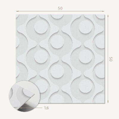 Pvc wandpaneel Abstracte compositie van cirkels