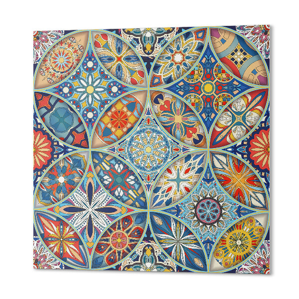 Wandbekleding vinyl Mozaïekgeometrie in symmetrie