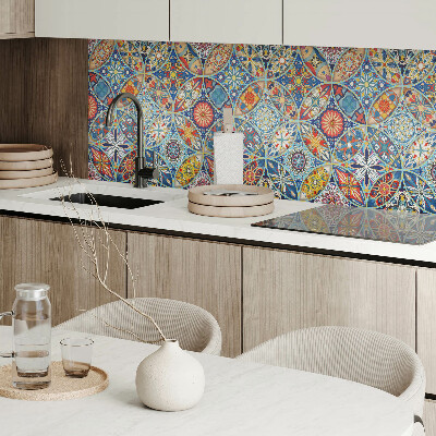 Wandbekleding vinyl Mozaïekgeometrie in symmetrie