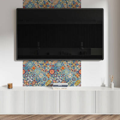 Wandbekleding vinyl Mozaïekgeometrie in symmetrie