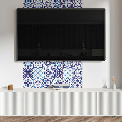 Vinyl wandbekleding Tegelmotieven in geometrische vormen