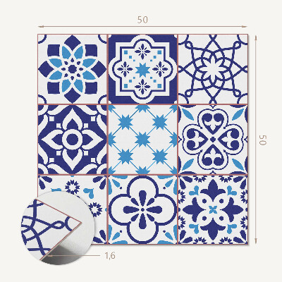 Vinyl wandbekleding Tegelmotieven in geometrische vormen