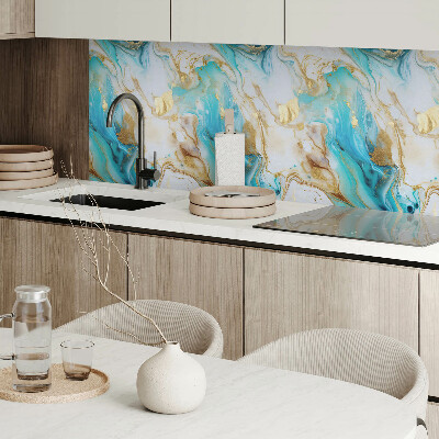 Wandbekleding vinyl Vlekken en golven in een abstracte benadering