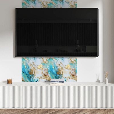 Wandbekleding vinyl Vlekken en golven in een abstracte benadering