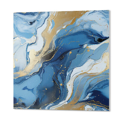 Vinyl wandbekleding Creatieve vlekken en golven in abstractie