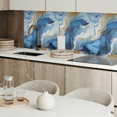 Vinyl wandbekleding Creatieve vlekken en golven in abstractie