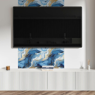 Vinyl wandbekleding Creatieve vlekken en golven in abstractie