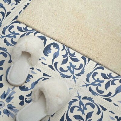 Pvc wandpaneel Bloemenafbeeldingen op tegels