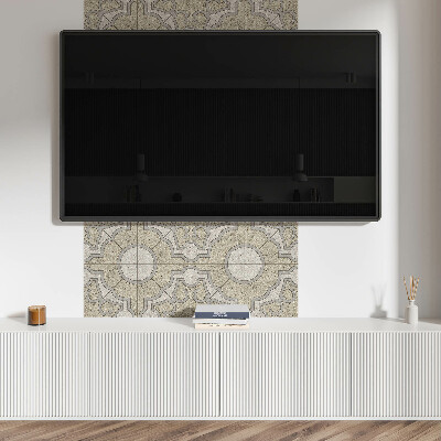 Vinyl wandbekleding Mozaïekpatroon met decoratieve details