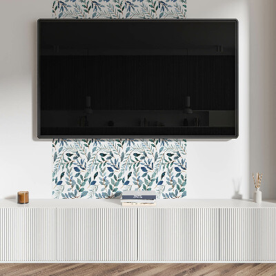 Pvc wandpaneel Bladeren op een effen achtergrond