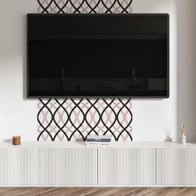 Wandbekleding vinyl Een stijlvol golvend motief