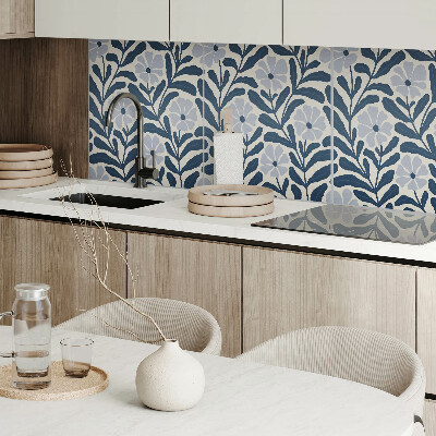 Wandbekleding vinyl Bloem- en bladmotief