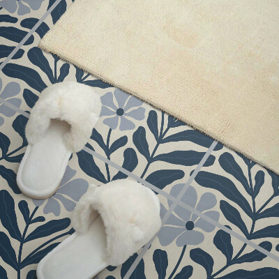 Wandbekleding vinyl Bloem- en bladmotief