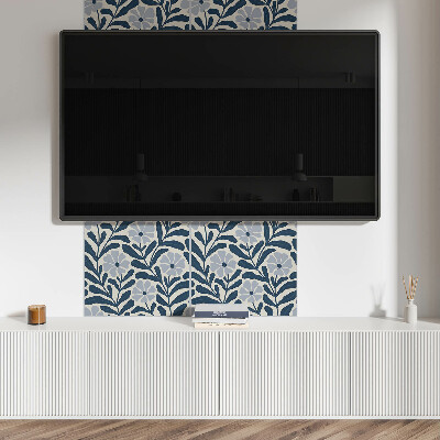 Wandbekleding vinyl Bloem- en bladmotief