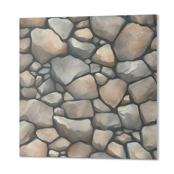 Vinyl wandbekleding Steenpatronen