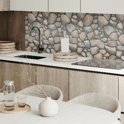 Vinyl wandbekleding Steenpatronen