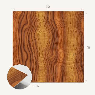 Vinyl wandbekleding Golven van hout