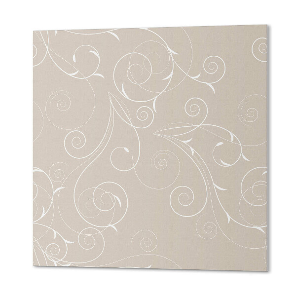 Wandbekleding vinyl Fragiele spiralen omgeven door bladeren