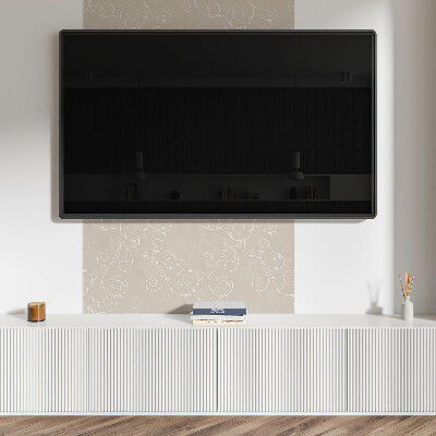 Wandbekleding vinyl Fragiele spiralen omgeven door bladeren