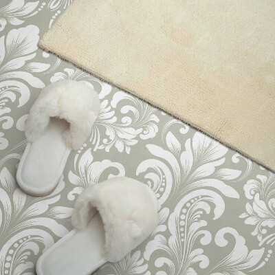 Wandbekleding vinyl Decoratieve plantenpatronen met ornamenten