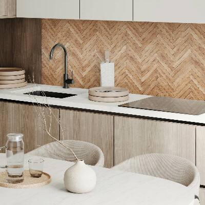 Pvc wandpaneel Visgraatmotief met plankeffect