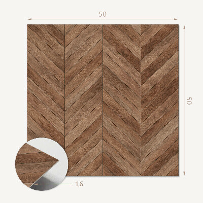 Vinyl wandbekleding Stijlvol visgraatpatroon