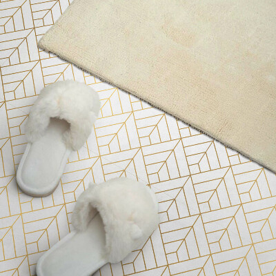 Wandbekleding vinyl 3D-patroon met bladeren