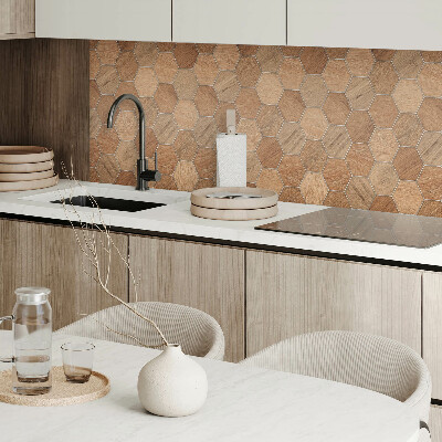 Pvc wandpaneel Geometrie van zeshoekige tegels