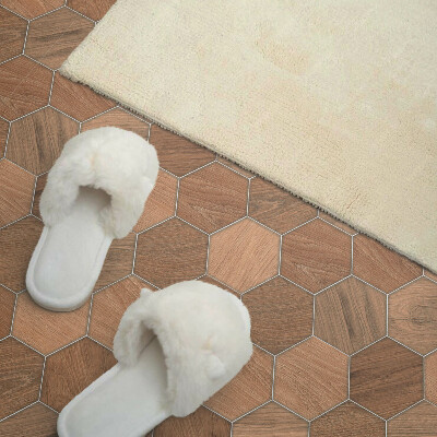 Pvc wandpaneel Geometrie van zeshoekige tegels