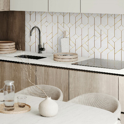 Vinyl wandbekleding Abstract lijnenpatroon in geometrische stijl