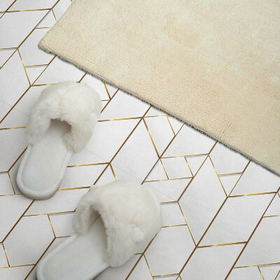 Vinyl wandbekleding Abstract lijnenpatroon in geometrische stijl