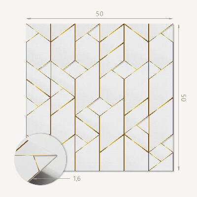 Vinyl wandbekleding Abstract lijnenpatroon in geometrische stijl