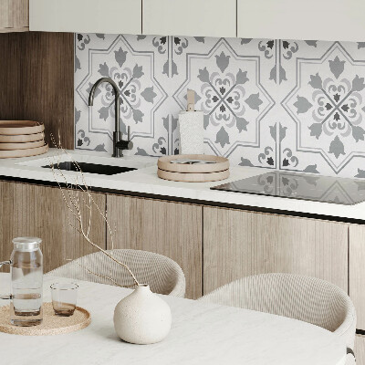 Wandbekleding vinyl Bloemenaccenten in een stijlvolle uitvoering