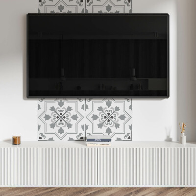 Wandbekleding vinyl Bloemenaccenten in een stijlvolle uitvoering