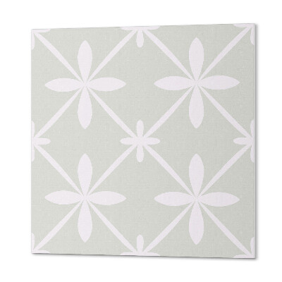 Pvc wandpaneel Meshpatroon met bloemenelementen