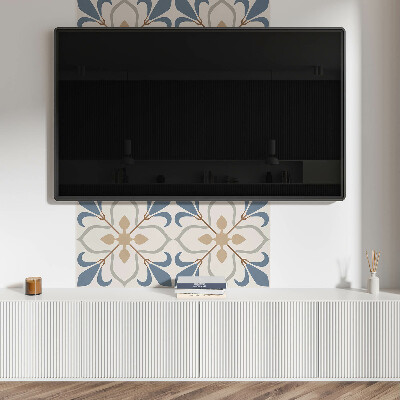 Wandbekleding vinyl Bladrijk bloemmotief