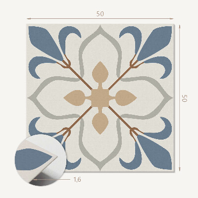 Wandbekleding vinyl Bladrijk bloemmotief